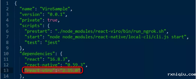 在React-Native项目里引入ViroReact的依赖