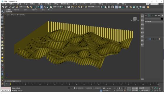 13、退出可编辑多边形选择状态,并按F3实体显示模型