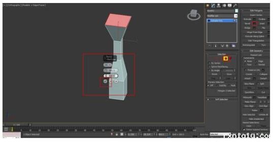 选择面进行Bevel（倒角）